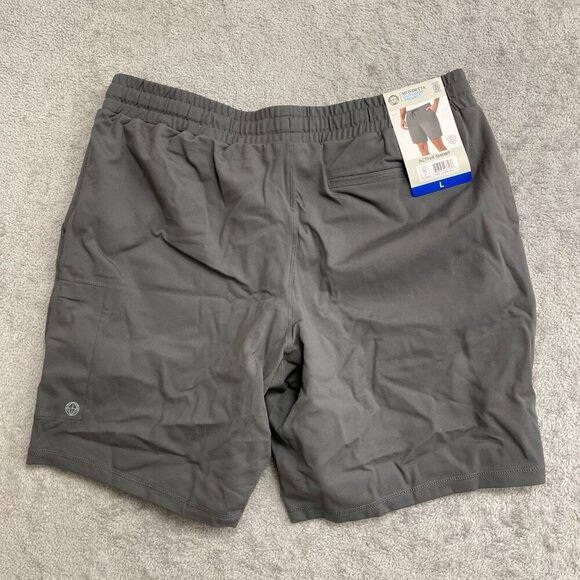 NEW Mondetta Outdoor Project Men's L Gray Active Shorts Cargo - Picture 3 of 8